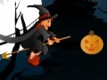 Pumpkin hunting witch
