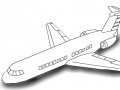 Colour the airplane