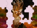 Brown deer on the forest puzzle