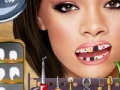 Rihanna at the dentist