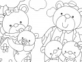 Bear Family: Coloring
