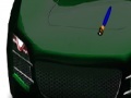 Fast green car coloring