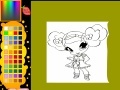 Little funny girl coloring