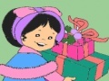 Little girl birthday gift coloring