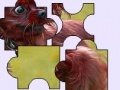 Little frightened dog puzzle 