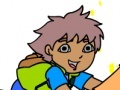 Go Diego go online coloring game