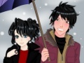 Anime Winter Couple Ddress Up Game