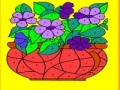 Flowers in the vase coloring