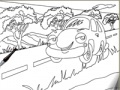 The car online coloring page