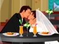 Dining table kissing