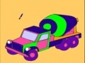 Pink concrete truck coloring 