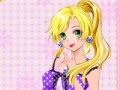 A heroine of the manga