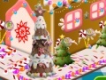 Gingerbread house cake 