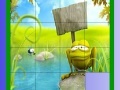Frog on the Stone Slide Puzzle