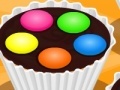 Muffins smarties on the top